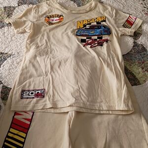 Nascar Cream Racing Graphic Tee